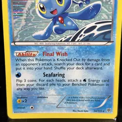 Manaphy 34/135 Holo Rare Plasma Storm Pokemon Card - Image 2