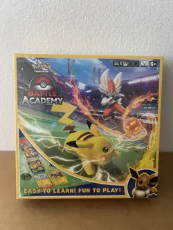 Pokemon Trading Card Game Battle Academy Pikachu V Evee V Cinderace V 3 Decks - Image 1