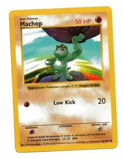 Pokemon Card: Machop 52/102 Base Set Shadowless Rare! EXC - Image 1