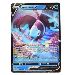 Lumineon V 040/172 Full Art Ultra Rare Brilliant Stars Pokemon Card 2022 NM A87 - Image 1