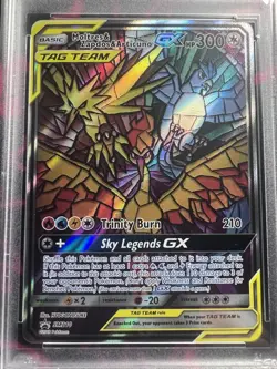 PSA 10 2019 POKEMON SM BLACK STAR PROMO FULL ART MOLTRES & ZAPDOS & ARTICUNO GX - Image 2