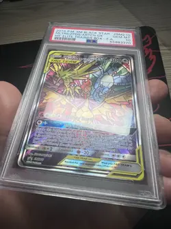 PSA 10 2019 POKEMON SM BLACK STAR PROMO FULL ART MOLTRES & ZAPDOS & ARTICUNO GX - Image 3