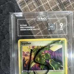 Pokemon Card TAG 9 Mint Scyther 2005 Pokemon Ex Unseen Forces #46/115 - Image 3