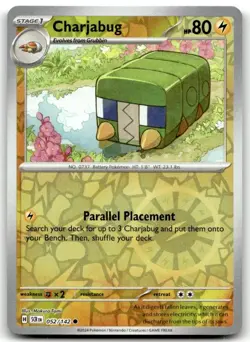 Charjabug 52/142 Common Stellar Crown Pokemon Reverse Holo Lightly Played - Image 1