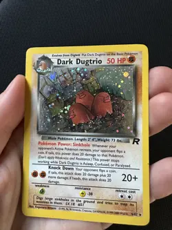 Dark Dugtrio 6/82 Holo Rare Team Rocket English 2000 Wizards Pokemon Card - Image 2