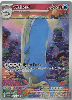 Wailord 162/159 Journey Together Pokemon Lightly Played - Image 1