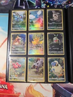 Pokemon TCG Crown Zenith Galarian Gallery NM Full Art Set 9 GG26 - GG34 Pikachu - Image 1