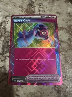 Pokemon TCG Hero's Cape 152/162 SV05: Temporal Forces ACE SPEC Rare Holo - Image 2