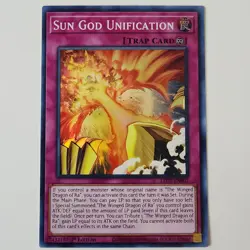Sun God Unification - LED7-EN007 - NM/VLP - Super Rare - 1st ed - Yugioh - Image 1