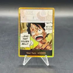 One Piece Gold DON!! OP15 ENGLISH Luffy Golden Bell - Adventure On Kamis Island - Image 1