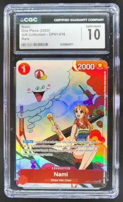 2023 ONE PIECE NAMI GIFT COLLECTION RARE OP01-016 CGC 10 A PT - Image 1