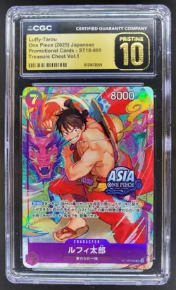 2025 ONE PIECE JP LUFFY-TAROU PROMO ST18-005 CGC 10 PRISTINE A PT - Image 1