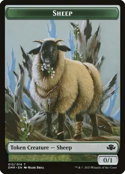 4x Sheep Token - NM - Dominaria Remastered - mtg SPARROW MAGIC - Image 1