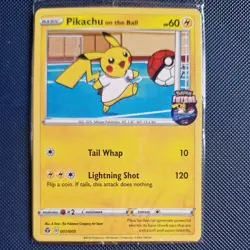 Pikachu on the Ball 001/005 Pokemon Card Sealed Promo Fultsal England Exclusive - Image 1