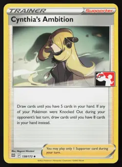 Pokemon Cynthia's Ambition 138/172 Prize Pack Series Cards Non-Holo Pack Fresh - - Image 1
