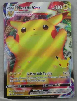 Pokemon TCG Pikachu Vmax G-Max Volt Tackle SWSH062 Sword & Shield Promo Card - Image 1