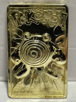 Pokemon Poliwhirl 23K Gold-Plated Trading Card 1999 Limited Edition - Image 1
