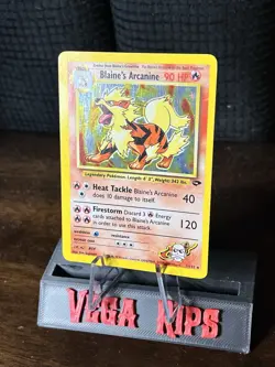 Pokemon TCG Gym Challenge Blaine's Arcanine Holo Rare Card 1/132 - Image 3