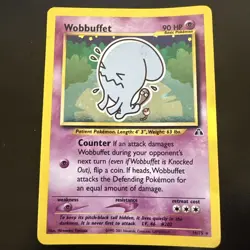 Pokemon Card - Wobbuffet Neo Discovery 16/75 Holo Rare HP - Image 1