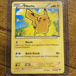 Pokemon Pikachu 42/146 XY Base Set LP Pokemon Card TCG 2014 - Image 1