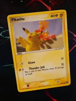MP/HP Pokemon (Non-Holo) PIKACHU Card POP SERIES-2 Set #16/17 Org Play Promo#2 - Image 1