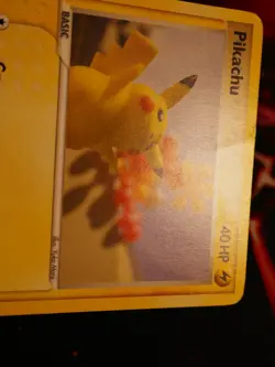 MP/HP Pokemon (Non-Holo) PIKACHU Card POP SERIES-2 Set #16/17 Org Play Promo#2 - Image 3