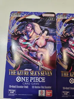 The Azure Sea's Seven Booster Pack One Piece Card Game OPTCG: (2 Packs) - Image 2