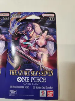 The Azure Sea's Seven Booster Pack One Piece Card Game OPTCG: (2 Packs) - Image 3