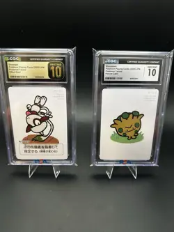 Lot Of 2 Pokemon Taruka CGC Pristine 10 JPN Effect Picture Cards - Image 2