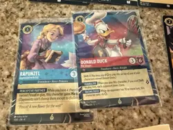 Disney LORCANA cards Epcot Festival Of The Arts Rapunzel Donald PROMO set #4 - Image 2