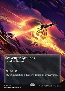 SCAVENGER GROUNDS Rare Borderless Foil Edge of Eternities: Stellar Sights NM MTG - Image 1