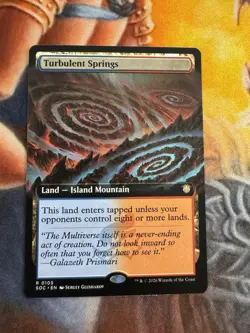 Turbulent Springs (Extended Art) - 105 - NM - Commander: Secrets of Strixhaven - Image 1