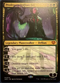 Professor Dellian Fel SOS Secrets of Strixhaven 214 NM Pack Fresh - Image 1