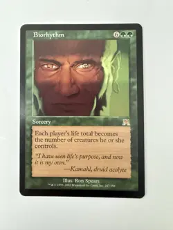Magic: The Gathering - MTG - Biorhythm - Onslaught - Rare - Sorcery - M/NM - Image 1