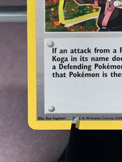 Pokemon TCG Koga 19/132 Holo Rare Gym Challenge WOTC VTG 2000 - Image 5