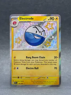 Pokemon - 134/091 Electrode SV PAF Paldean Fates Shiny Rare Holo NM TCG - Image 1