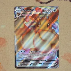 Pokemon Eevee VMAX SWSH087 Full Art Holo Promo SWSH Sword & Shield 300HP - Image 1