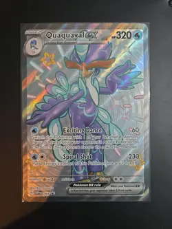 JUMBO Quaquaval ex SVP084 Black Star Promos Full Art Holo Pokemon OVERSIZED - Image 1