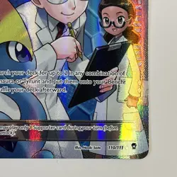 Pokemon Fossil Researcher 110/111 Full Art Ultra Rare Card - Image 5