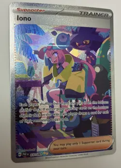 Pokemon TCG Iono 237/091 S&V Paldean Fates Special Illustration Rare NM/MINT - Image 1