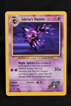 Sabrina's Haunter 58/132 NM / LP+ Gym Heroes Regular Uncommon Unlimited Pokemon - Image 1