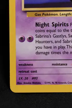 Sabrina's Haunter 58/132 NM / LP+ Gym Heroes Regular Uncommon Unlimited Pokemon - Image 5