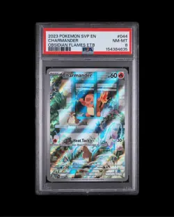 Pokemon TCG Obsidian Flames Charmander SVP044 Black Star Promo, PSA 8 - Image 1