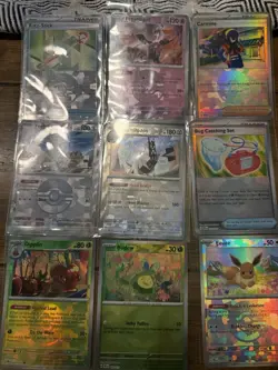 Pokemon Prismatic Evolutions Pokeball Lot Fezandipiti Carmine Archaludon Eevee - Image 2