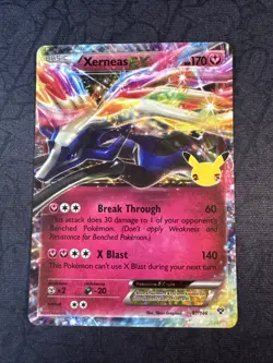 Xerneas EX 97/146 Celebrations: Classic Collection Holo Pokemon - Image 1