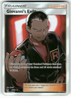 Giovanni's Exile 67/68 Ultra Rare Hidden Fates Pokemon Near Mint - Image 1