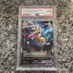 Pokemon Jolteon VMAX SWSH184 Promo Holo Sword & Shield PSA 8 TCG - Image 1