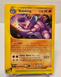 Nidoking 24/147 Rare Aquapolis Pokemon 1672 - Image 1