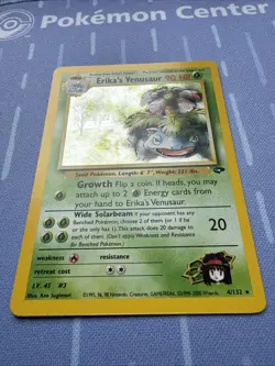 Erika's Venusaur HOLO RARE #4/132 Gym Challenge VINTAGE Pokemon 2000 - Image 3