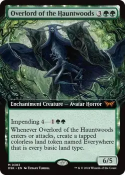 MTG English Overlord of the Hauntwoods (Extended Art) NM Foil - Image 1
